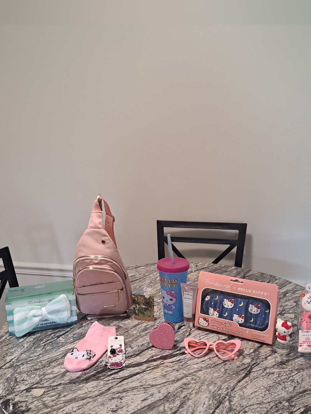 Hello Kitty 12 Pc Bundle With Quilted Sling Bag Tumbler The Crème Shop & More